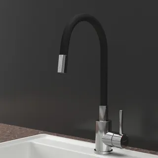 Смеситель для кухни GranFest URBAN 5433 черный